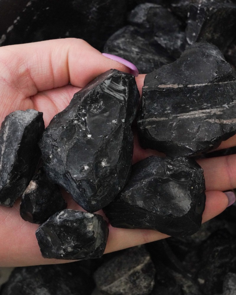 1 1/2" Black Obsidian