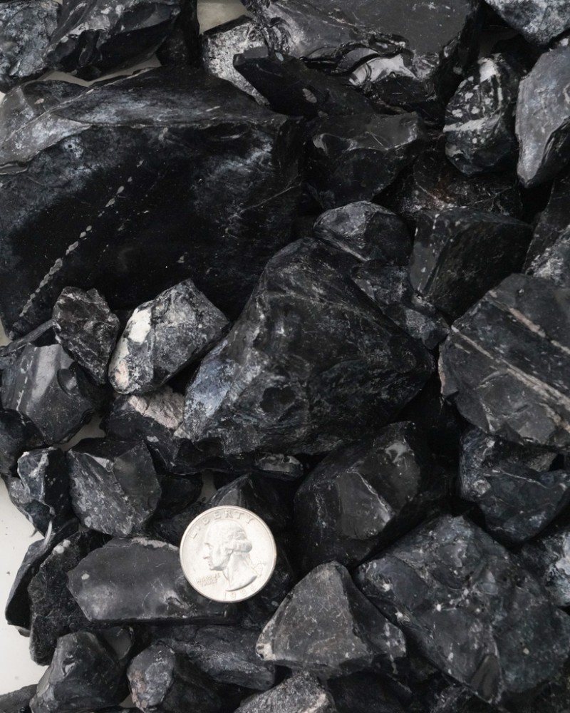 1 1/2" Black Obsidian